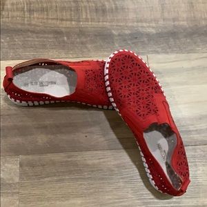 Tulip perforated slip on sneaker!